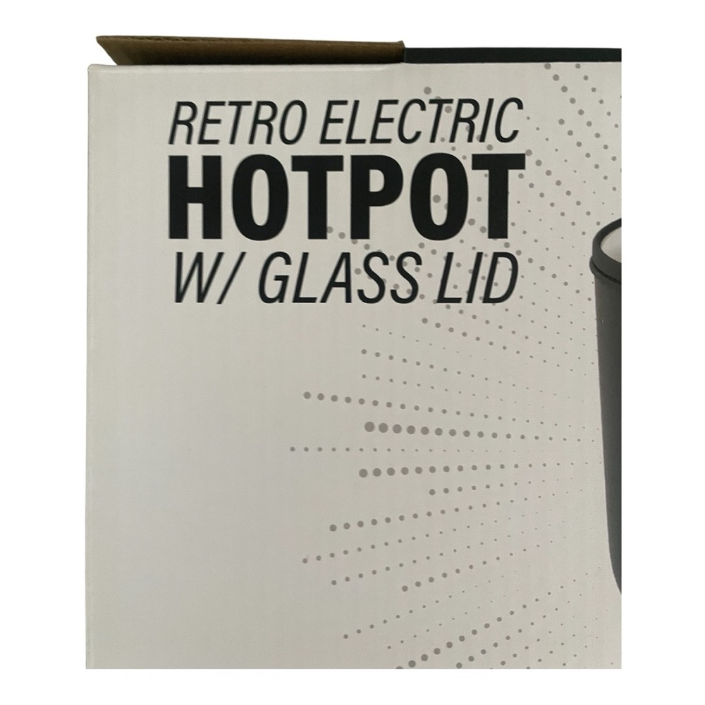 Luxe Black Electric Hotpot with Glass Lid 1.5L. - Picture 5 of 8